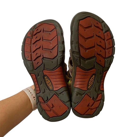 Keen Mens Brown Red Waterproof Sandals Bungee Hiking Shoe Size 5 - Picture 8 of 15